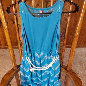 Blue High Low Dress